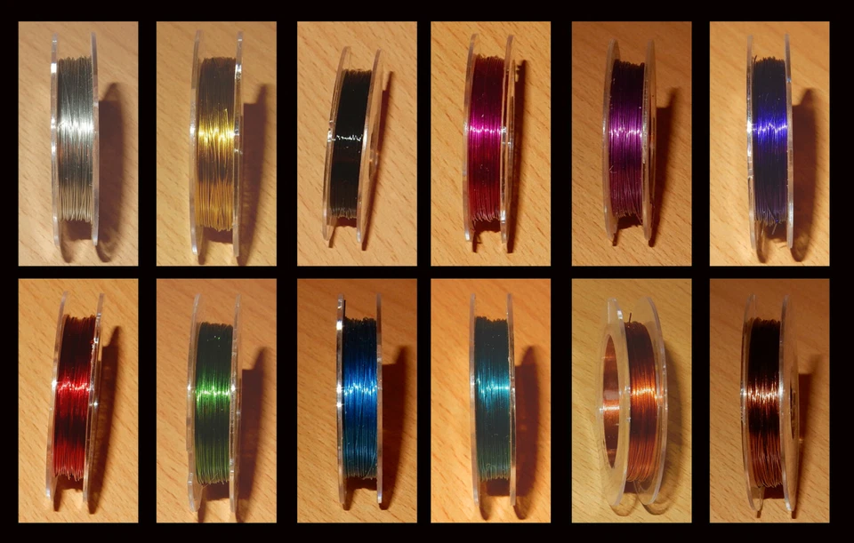 DRAHT * Basteldraht * Schmuckdraht * 0,3mm * 10 Meter-Rolle * Farbauswahl - Bild 1 von 1