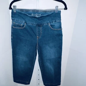 Gloria Vanderbilt Amanda Capri Jeans Blue Medium Wash Denim Womens Size 6 30x19 - Picture 1 of 5