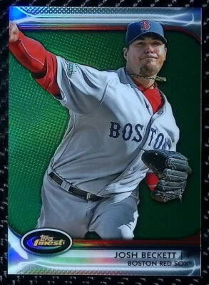 Josh Beckett - 2012 Topps Finest #94 Green Refractor #7/199 - Red Sox - Image 1 of 3