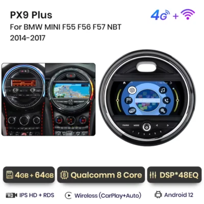 Für BMW MINI Cooper F55 F56 F57 2014-2018 NBT Carplay Autoradio Anroid GPS NAVI - Bild 1 von 4