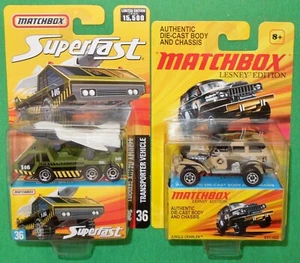 Matchbox Superfast #36 Transporter 2006 y edición Lesney 2009 Jungle Crawler, sin usar, en paquete - Imagen 1 de 14