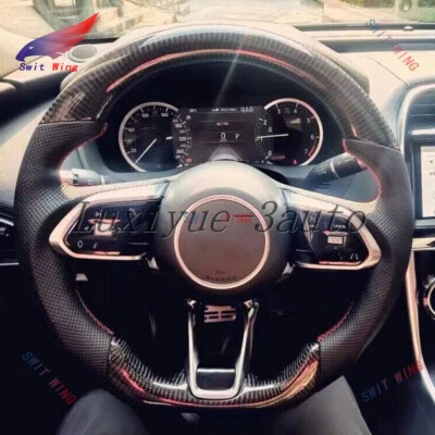 Carbon Fiber Steering Wheel Skeleton for Jaguar F-PACE I-PACE XE XF 2018+ - Image 1 of 4