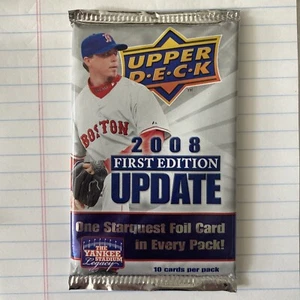 2008 Upper Deck Baseball First Edition Update 10 Card Sealed Pack - Picture 1 of 2