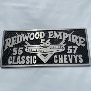 Vintage Redwood Empire Classic Chevys Plaque Emblem Chevrolet Stingray Rare Deco - Picture 1 of 5