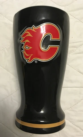 Calgary Flames Ceramic 16 oz Over-sized Coffee Mug -new Cover