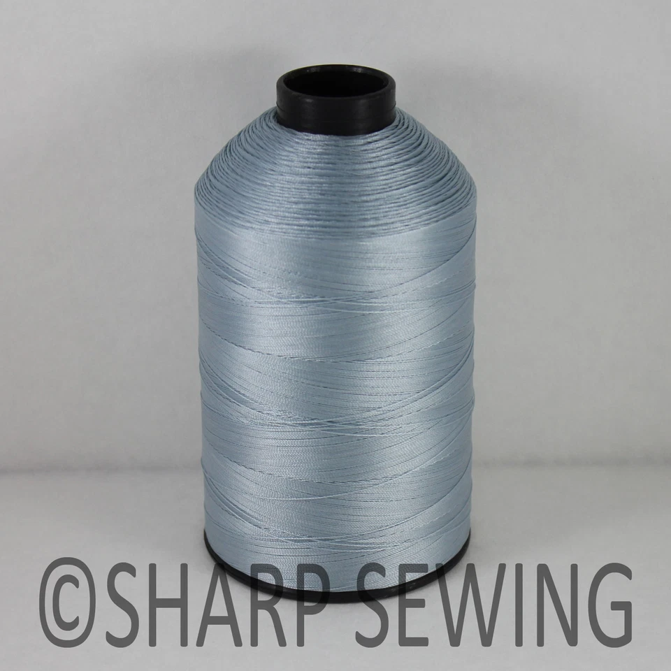  LIGHT BLUE 8 OZ N20 2800 YARDS CONE #69 BONDED NYLON THREAD SEW LEATHER CANVAS - Image 1 of 1
