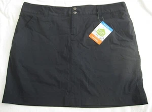 COLUMBIA NEW Womens Quick Dry Adventure Black Skort Skirt Shorts Size 14 NWT - Picture 1 of 7