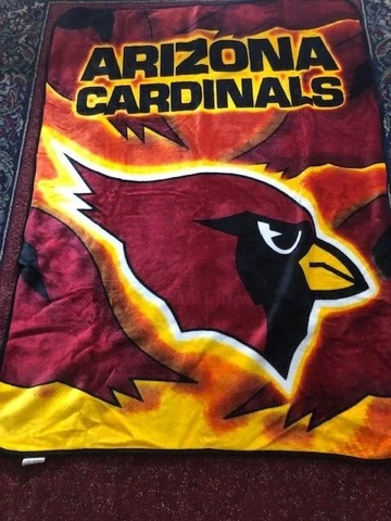 NFL Arizona Cardinals Acrylic Throw Plush Soft Blanket Cover