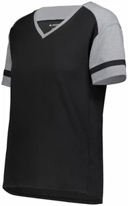 Augusta Sportswear 2914 Ladies Polyester/Cotton/Rayon V-Neck Fanatic 2.0 T-Shirt - Picture 1 of 10