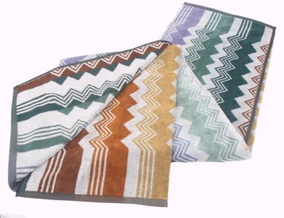 MISSONI HOME  BATH SHEET COTTON VELOUR ECOLOGIC  39x59"  100x150cm BENNIE 160 - Image 1 of 4