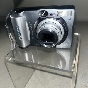 Canon PowerShot A40 PC1019 Silver 2.0 MP 3x Zoom Digital Camera - Picture 1 of 15