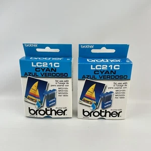 2x Genuine Brother LC51 Cyan Ink Cartridge DCP-130C, DCP-330C, DCP-330CN Expired - Picture 1 of 10