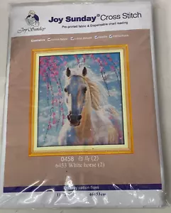 Cross Stitch Kit 'White Horse' by Joy Sunday - Picture 1 of 4