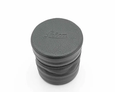 Leica Black Leather Lens Case 3.50" x 3.00" Leitz (#17762) - Image 1 of 4