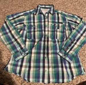 Columbia PFG Omni-Shade Super Bonehead button down long sleeve shirt size med - Picture 1 of 4