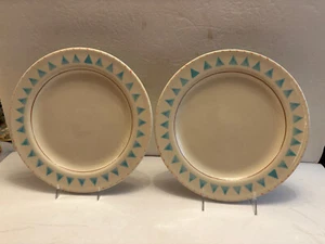 TWO HARTSTONE POTTERY Dinner Plates SANTA FE, 11-1/4" - Picture 1 of 6