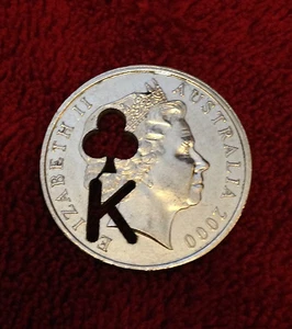 NEUF découpé Australien 20c pièce de monnaie MAGIQUE/Mental MAGIQUE/australien - Photo 1/4
