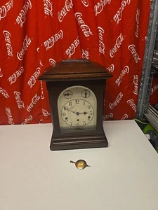 German 8 Day Westminster Chimes Bracket Clock Untested NO Key NICE CONDITION  - Foto 1 di 19