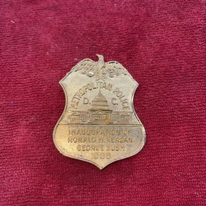 1985 Ronald Reagan Metropolitan Police Badge WDC - Bild 1 von 5