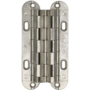 Sepa Einlass-Scharnier, 52x18 mm, ÖW 180 Grad, Messing vernickelt matt - Bild 1 von 4
