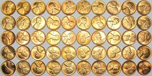 1 UNOPENED ORIG BANK WRAPPED ROLL 50 1944P PENNIES eBay Auction $191 BU to GEM?? - Picture 1 of 1