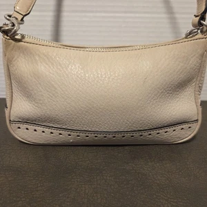 Vtg COACH Bone pebble leather Y2K Demi mini convertible wristlet shoulder bag  - Picture 1 of 16