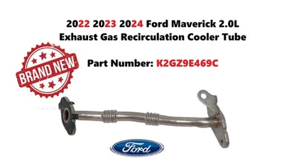 2022 23 2024 Ford Maverick 2.0L Exhaust Gas Recirculation Cooler Tube K2GZ9E469C - Image 1 of 4
