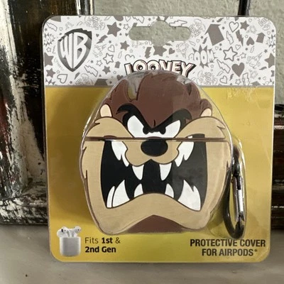 WB Looney Tunes TASMANIAN DEVIL AIRPOD чехол держатель 1 и 2-го поколения новый - Изображение 1 из 3