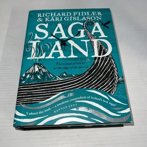Saga Land by Richard Fidler and Kari Gislason Paperback Novel 2017 - Foto 1 di 2
