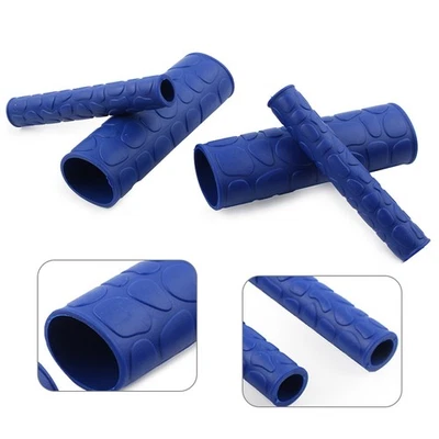 Pair Motorcycle Hand Grips Dirt Bike Soft TRP Handle Bar Handbrake Cover - Image 1 of 4