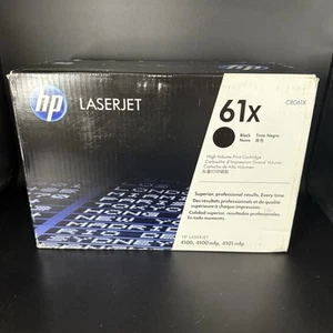 HP 61X Black C8061X Oryginalny toner o dużej pojemności Laser Jet 4100/4101 - Zdjęcie 1 z 2