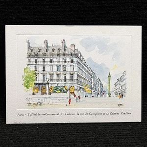 De colección Pre 1900s L Hotel InterContinental Paris Pierre Pages Colonne Vendôme Francia - Imagen 1 de 4