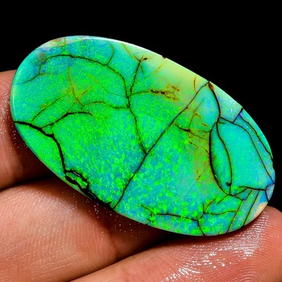 Sterling MONARCH OPAL 20.60 Carat. (21 X 39 X 3 MM) Oval Cabochon Loose Gemstone - Image 1 of 4