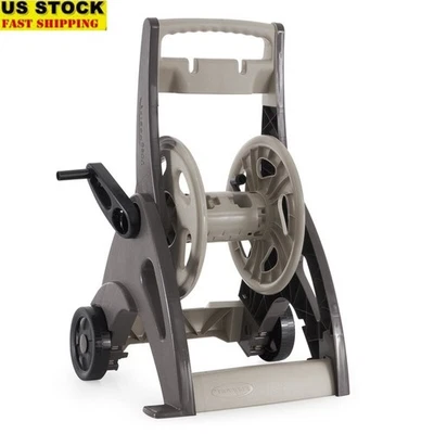 175 Ft Resin Garden Hose Reel Cart Wheeled Hosemobile Easy Storage Durable New - Imagem 1 de 4