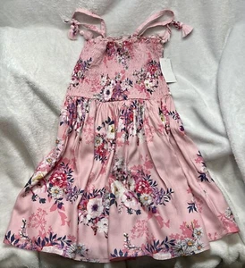 BCBG Girls Pink Floral Dress Size 6 New With Tags Stitch Fix - Picture 1 of 6