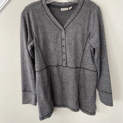 Logo de Lori Goldstein polar holgado Henley pequeño Foto 1 de 4