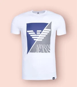 Mens Emporio Armani TShirt Quality Short Sleeves Designer Branded EA7 Top Medium - Picture 1 of 3