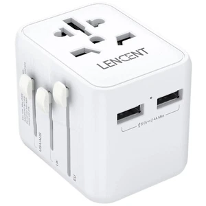 Universal Reise Adapter Konverter International Wand Ladegerät AC USB Netzstecker - Bild 1 von 10