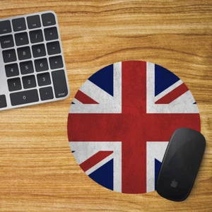 Union Jack Round Mouse Mat / Pad Birthday Day Office Christmas Gift Welsh Flag - Picture 1 of 1