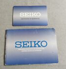 Seiko Vintage Instruction Brochure Automatique Montres - Warranty Carte Blank