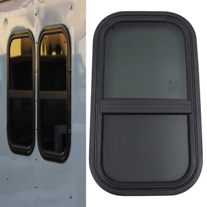 12" Width x 22" Height Vertical Slider RV Window Cargo Trailer w/Screen & Screws - Foto 1 di 11