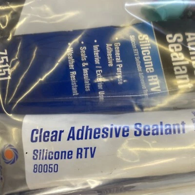 Permatex - 75151  Clear RTV Silicone Adhesive Sealant - 3 Oz Tube - NEW, Sealed - Image 1 of 2
