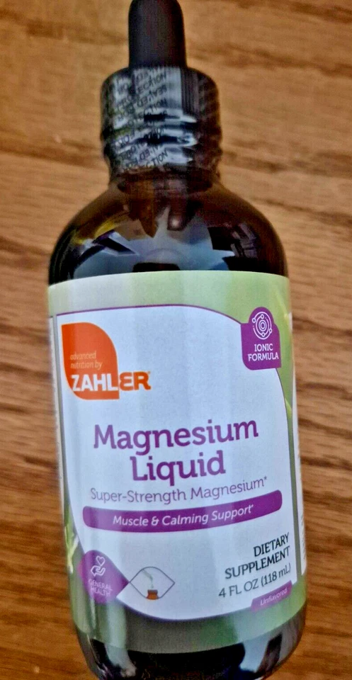 Gotas líquidas de magnesio Zahler súper fuertes - 4 fl oz EXP 10/2027 Foto 1 de 4