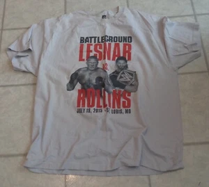2015 WWF WWE XXL 2XL campo de batalla lucha libre PPV camiseta St. Louis Brock Lesnar - Imagen 1 de 3