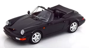1:18 Norev Porsche 911 (964) Carrera 4 Cabrio 1990 blackmetallico - Foto 1 di 8