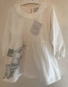 Vestido crema Disney Dumbo de 12-18 meses de manga larga - Imagen 1 de 3