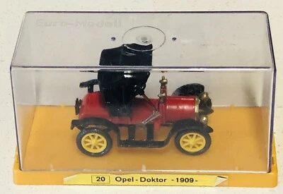 Ziss Euro Modell Opel Doktor 1909 литой красный с чехлом сделано в Германии - Изображение 1 из 4