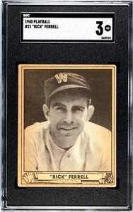 SGC 3 - 1940 Play Ball # 21 Rick Ferrell Washington Senators HOF - Picture 1 of 3