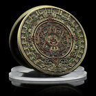 Mayan Symbols Bronze Coin Aztec Gold Calendar Medal Token Seal Souvenir Gift
