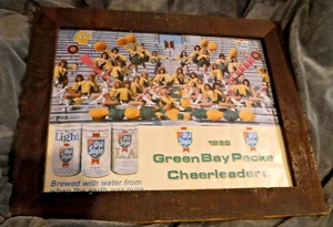 GREEN BAY PACKERS 1985 FOOTBALL CHEERLEADERS OLD STYLE BEER FRAMED POSTER - Picture 1 of 5